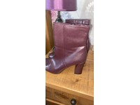 marks and spencer burgundy boots